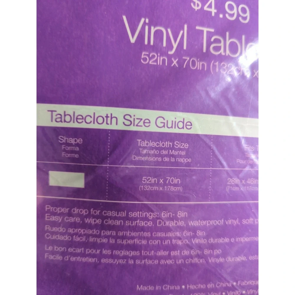 CVS Halloween Vinyl Tablecloth That's Pumpkins Witches Brew 52x70 Rectangle